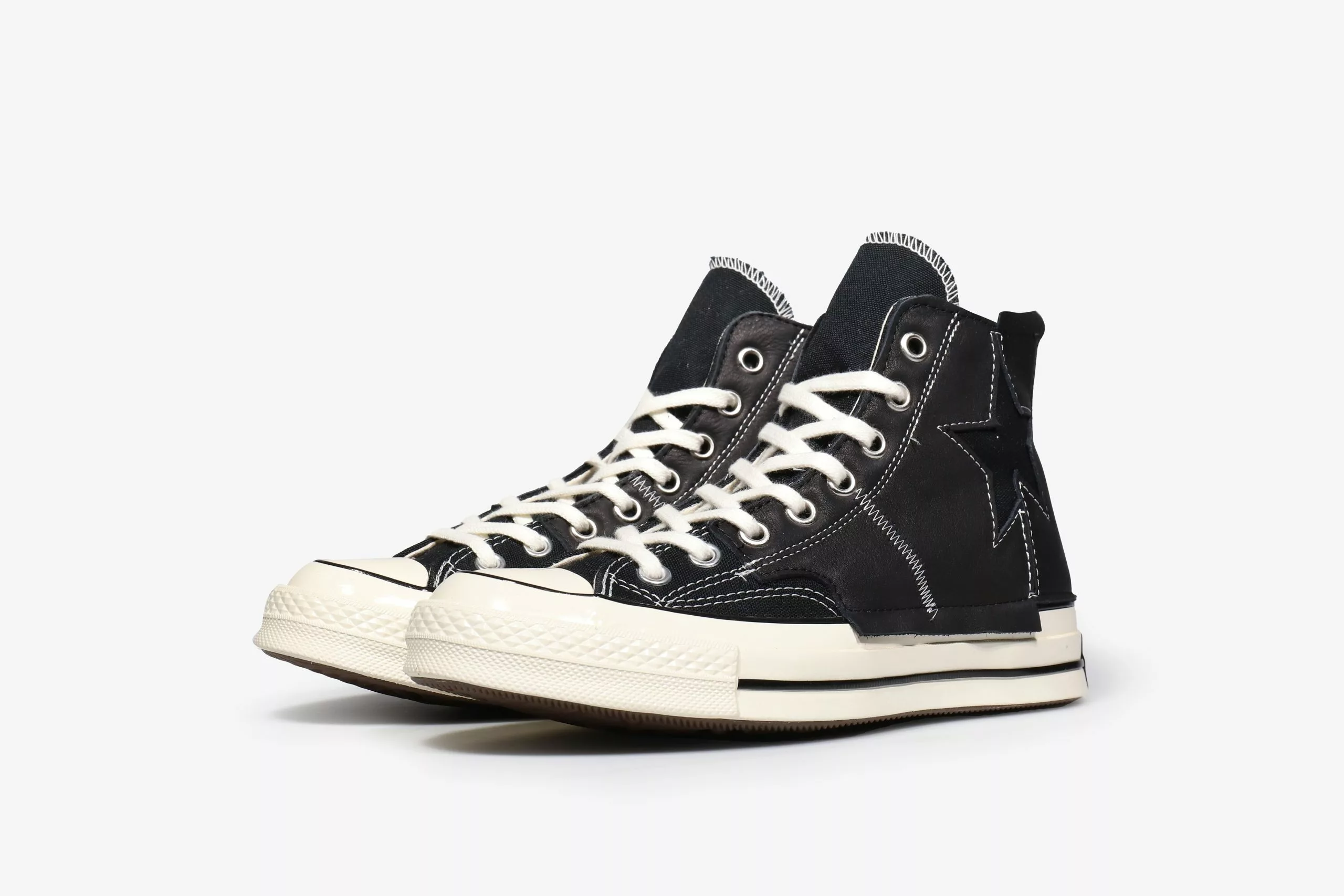 Converse Chuck 70 Hi "Leather Patchwork Star" - Image 2