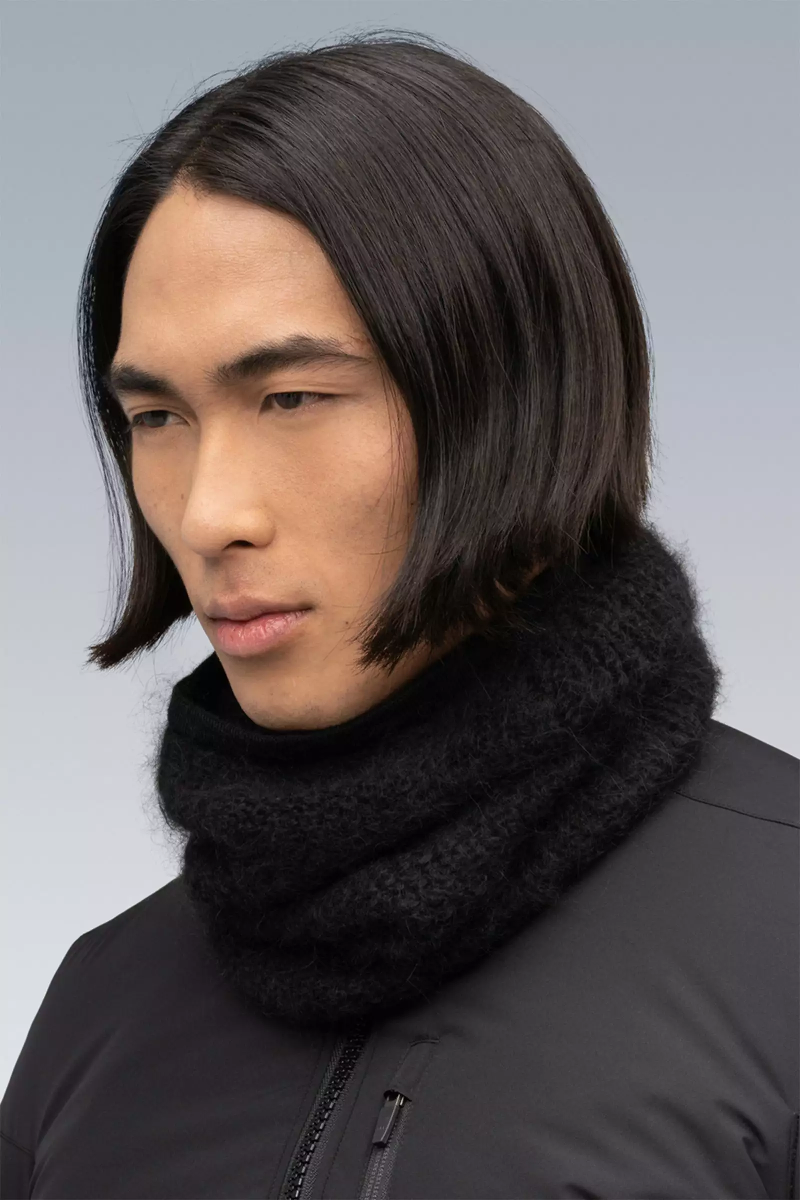 Acronym NG5-PU Hand-Knit Suri Alpaca Neck Gaiter - Image 6