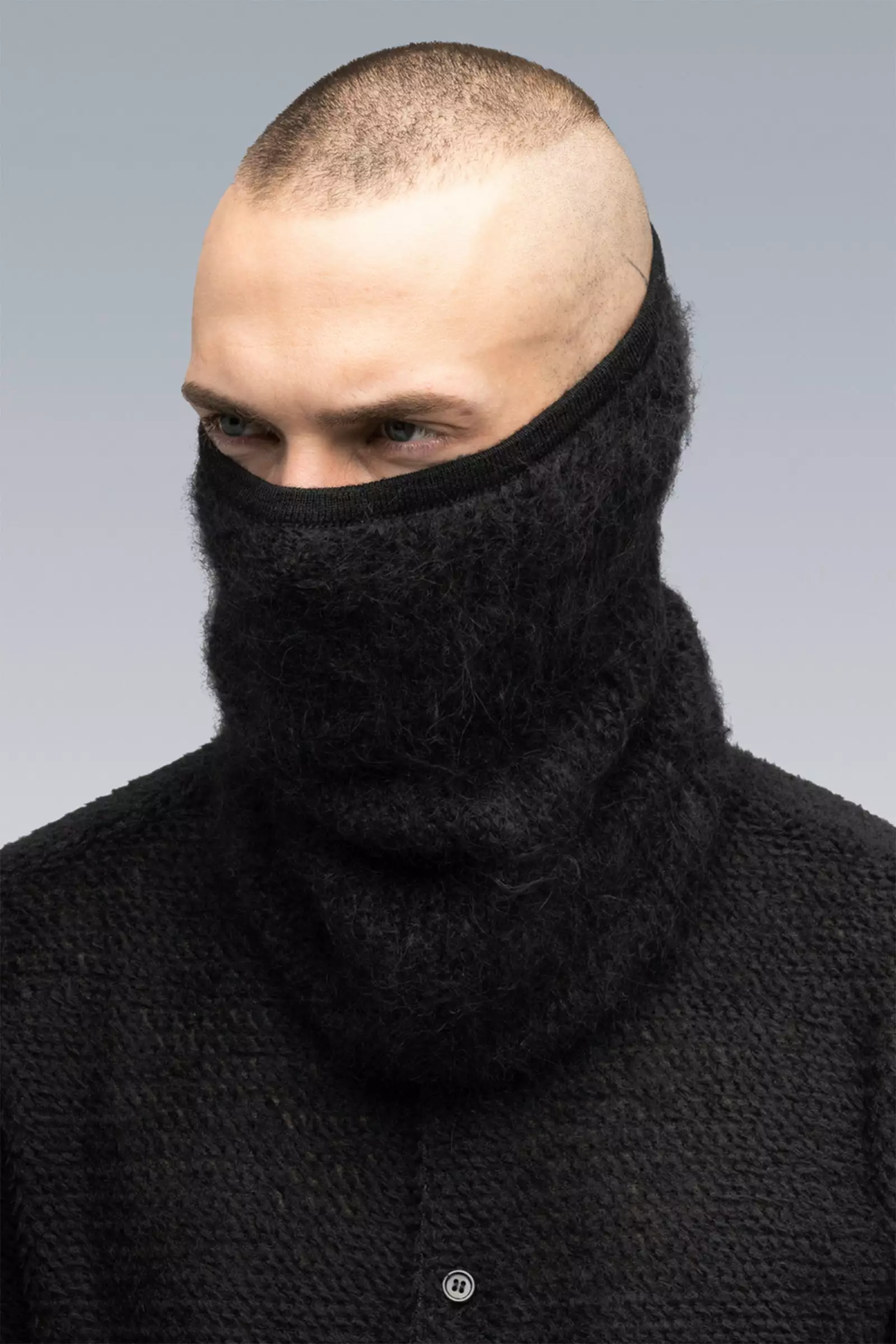 Acronym NG5-PU Hand-Knit Suri Alpaca Neck Gaiter - Image 2