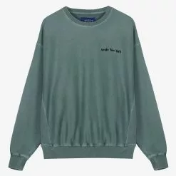 Awake Pigment Dyed Embroidered Crewneck Sweatshirt