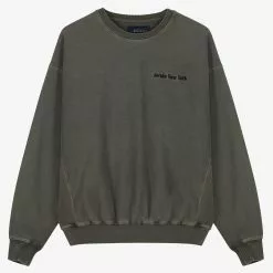 Awake Pigment Dyed Embroidered Crewneck Sweatshirt