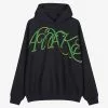 Awake Script Oversized Embroidered Hoodie