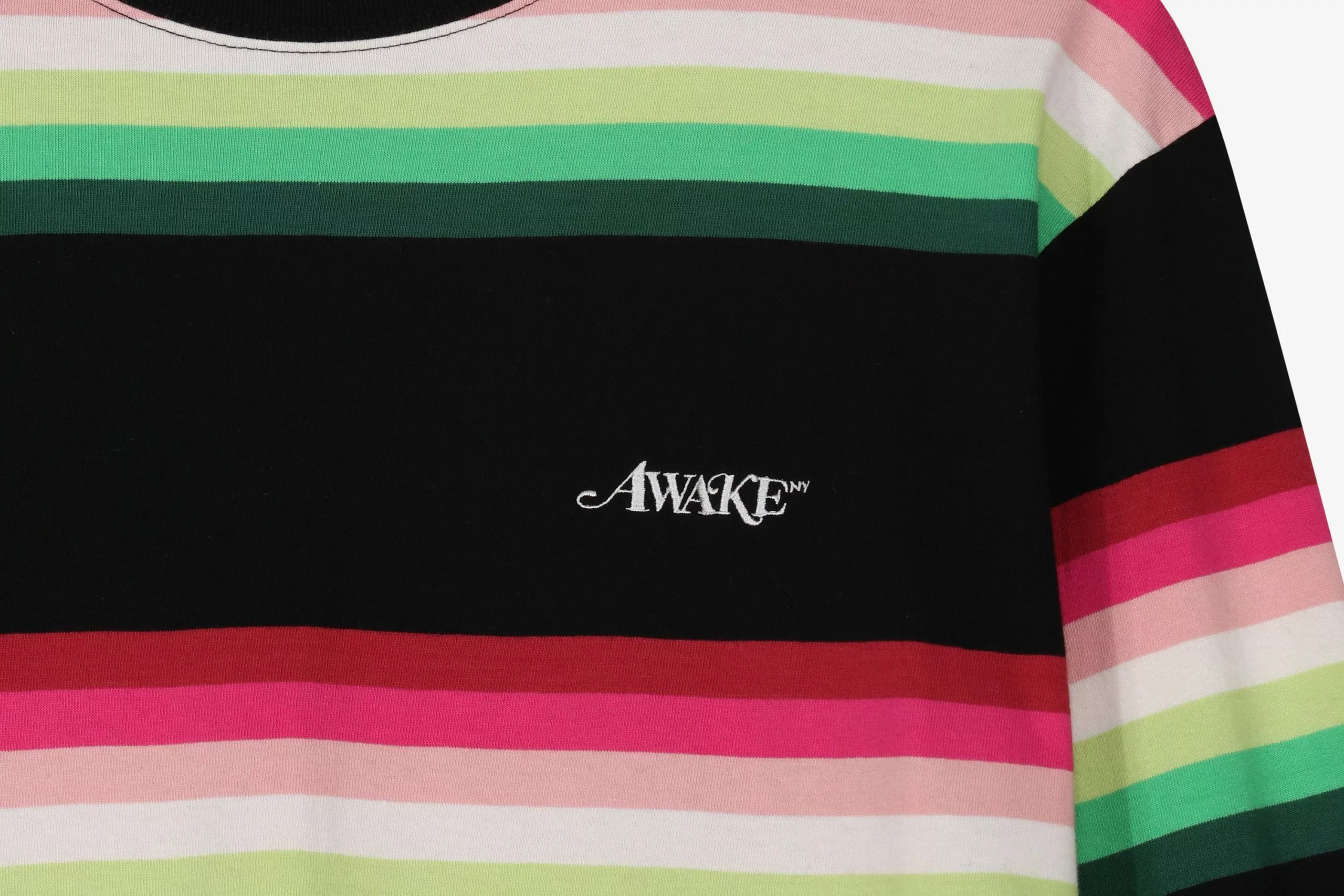 Awake Striped Llama Printed LS Tee - Image 2