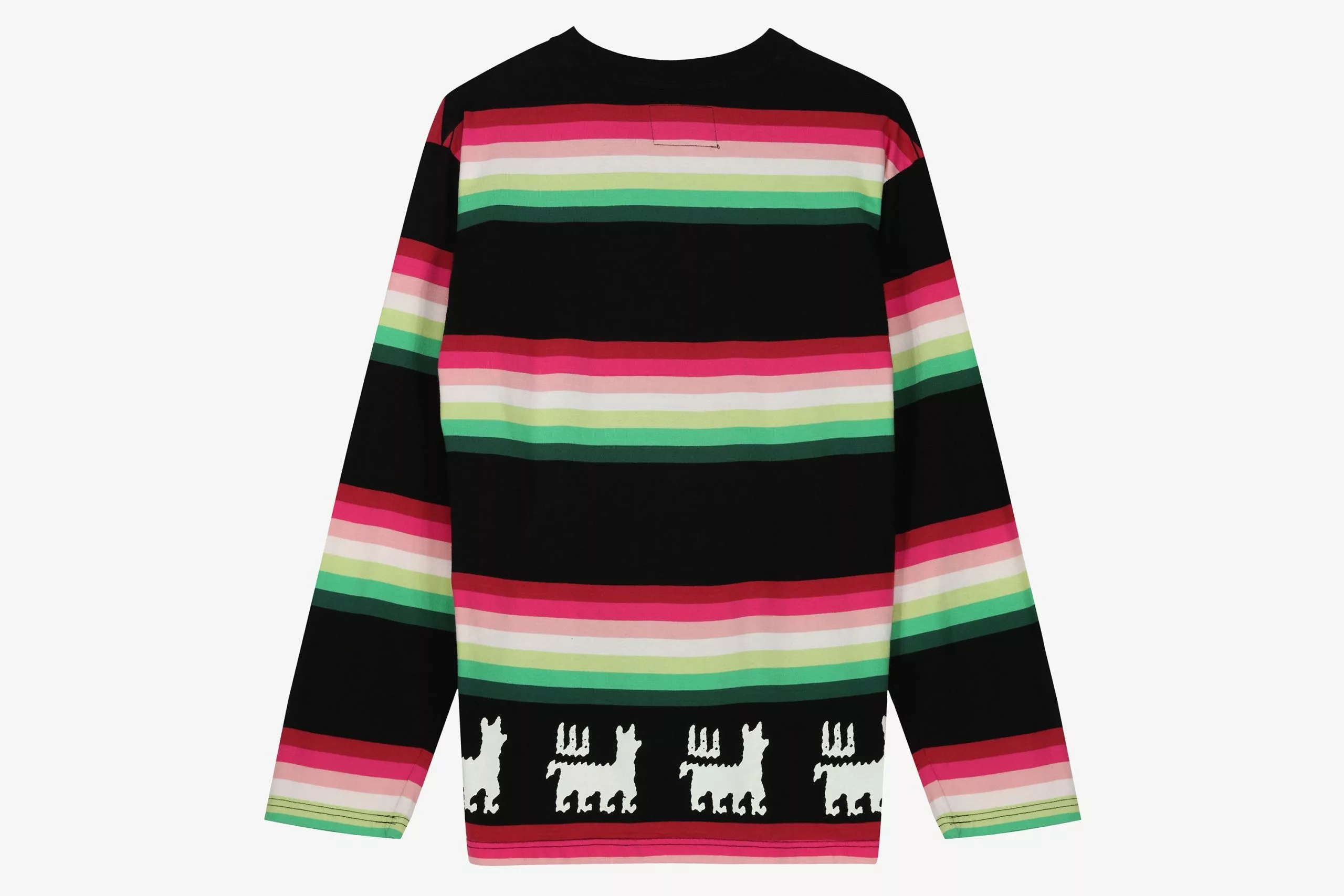 Awake Striped Llama Printed LS Tee - Image 4