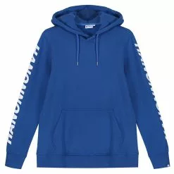 Hanon Sleeve Printed Hooded Sweatshirt "Royal Blue"