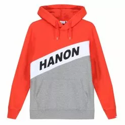 Hanon Cut N Sewn Hooded Sweatshirt "Bright Red"