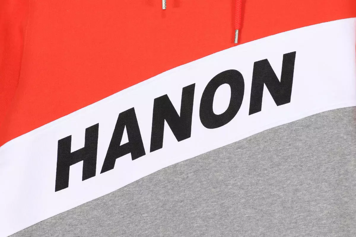 Hanon Cut N Sewn Hooded Sweatshirt "Bright Red" - Image 3