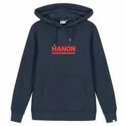 Hanon Bar Logo Hooded Sweatshirt "Petrol Navy"