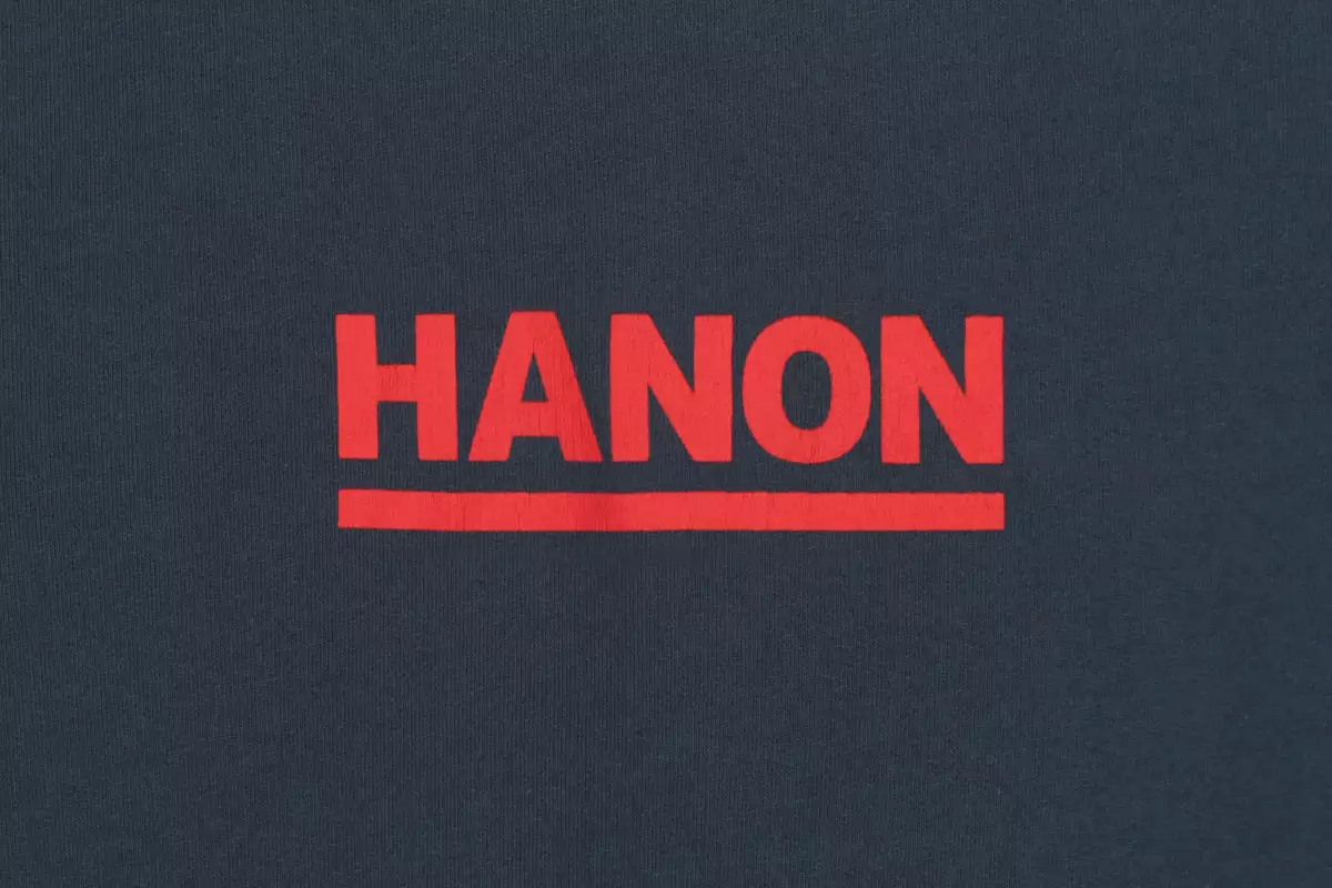 Hanon Bar Logo Crewneck Sweatshirt "Petrol Navy" - Image 3