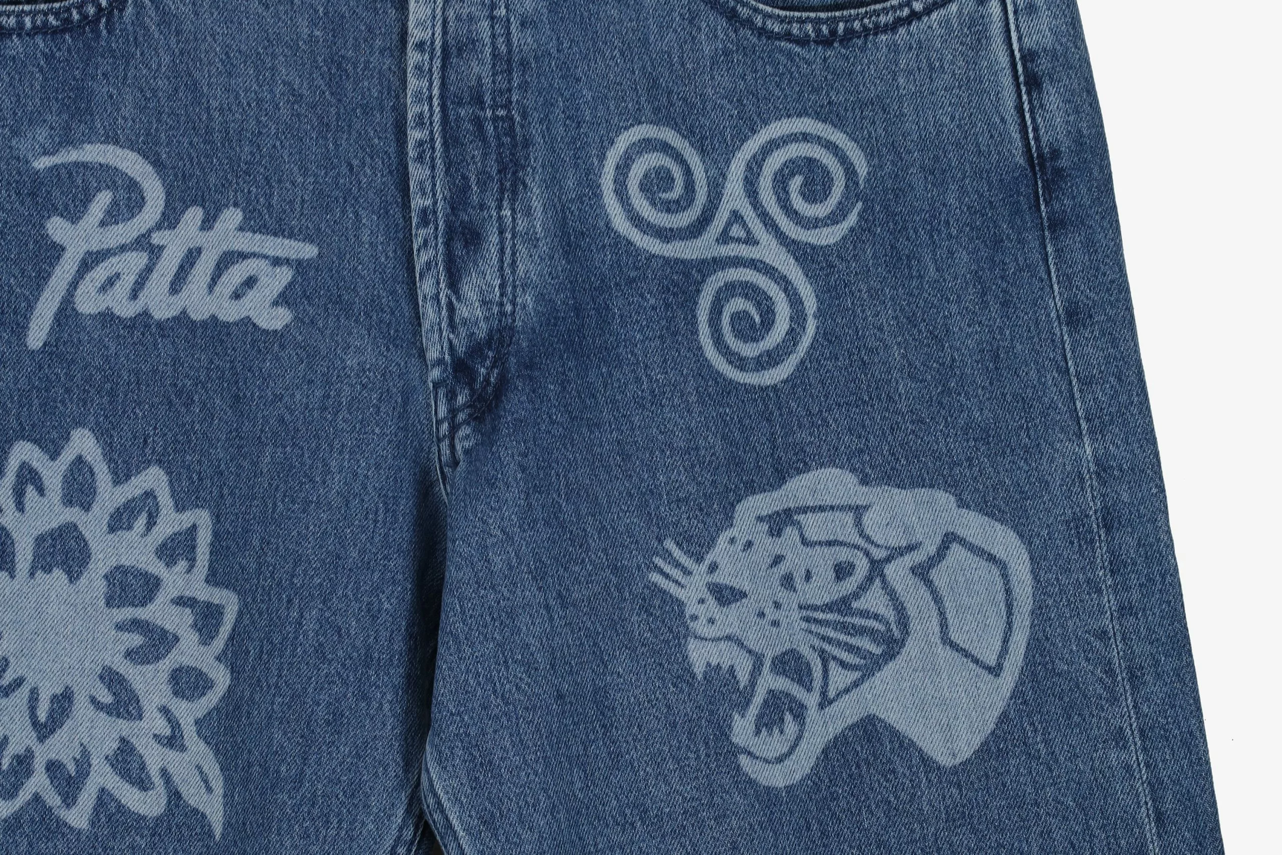 Patta Hope Love Peace Denim Pants - Image 2